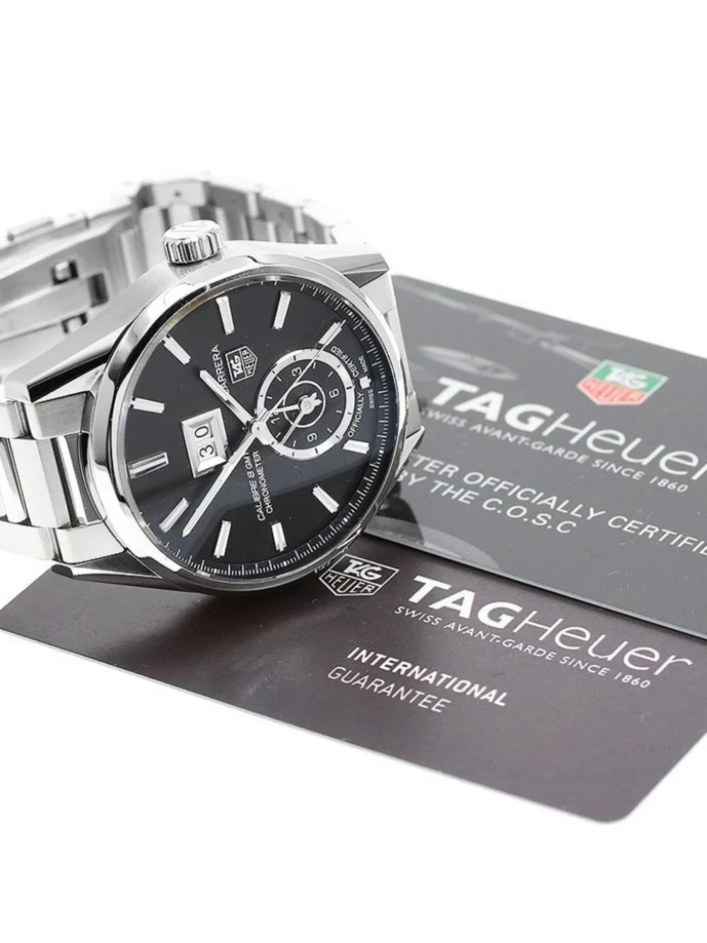 TAG HEUER Carrera WAR5010.BA0723 Grand Date GMT Caliber 8 Automatic Men's_972284